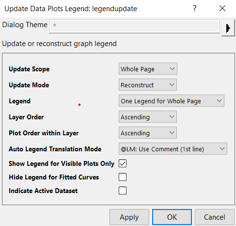 update legends for whole graph
